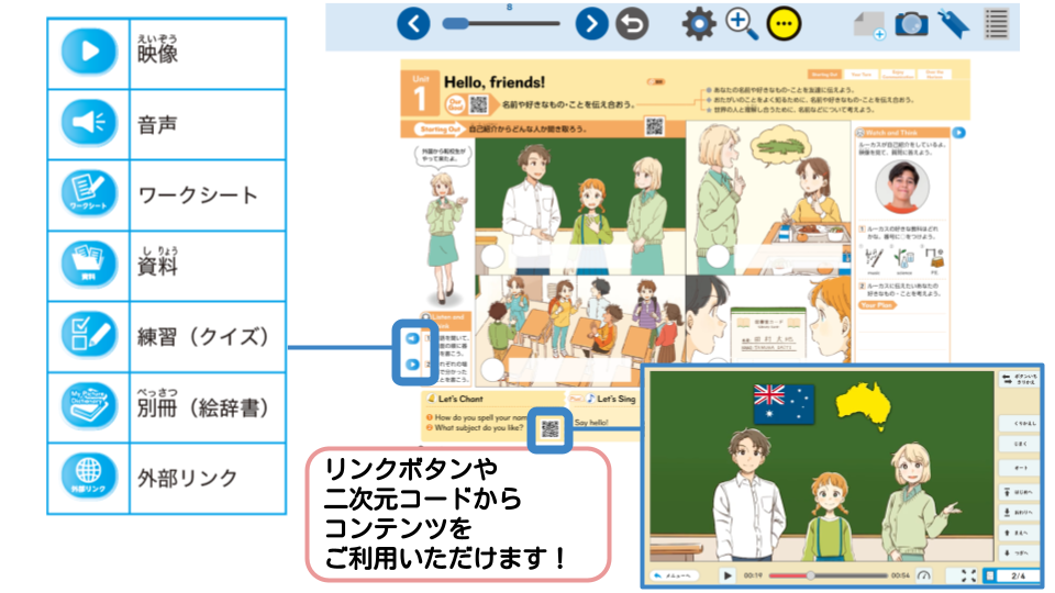 リンクボタンや二次元コードから利用できます！