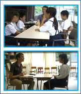 図７　ALTとの会話場面