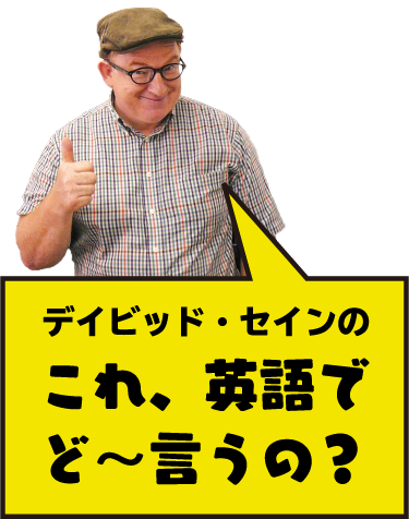 デイビッド・セインのこれ，英語でど～言うの？
